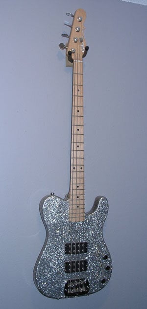 G&L silver metal flake ASAT 4-string