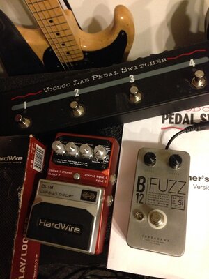 FS/FT delay, fuzz, loop switcher.