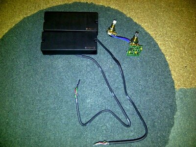 EMG 40HZ pickups and 2 band pre amp