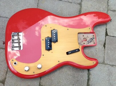 FS:  Fiesta Red Fender Precision Loaded Body