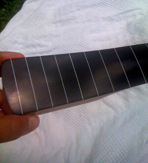 Lined Fretless Ebony jazz neck