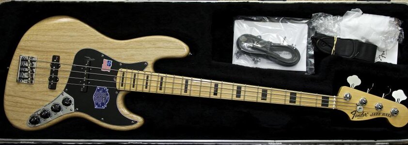 FS: Fender American Deluxe Jazz Bass Natural