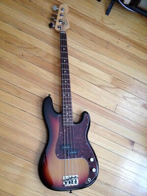 FS. Fender American Standard Precision. Burst w/Tort. Upgrades.