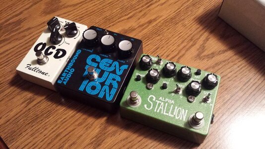 Pedals dudes:  OCD, Centurion, and Alpha Stallion