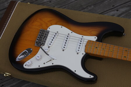 FS: 1994 Fender Stratocaster AVRI '57 RI body sunburst, Ant1 for P-bass, USBPre 1.x