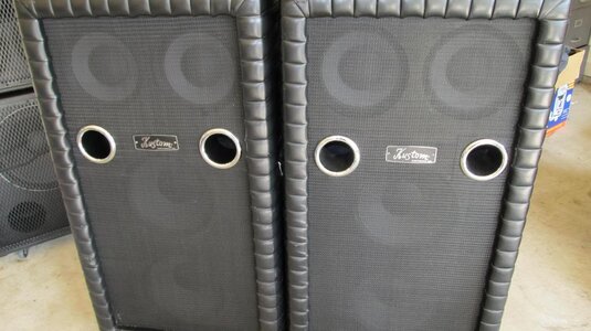 For Sale - (2) Kustom "tuck & roll" 2x10 + 2x12 cabinets