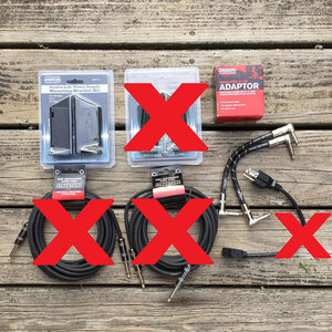 $5 FIRE SALE: Fender Patch Cables & Planet Waves Power Supply