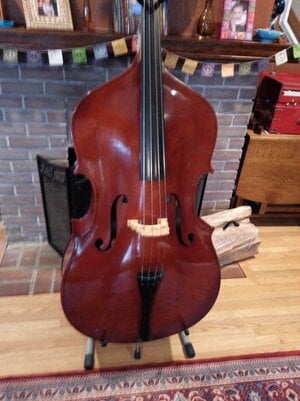 Upton Hawkes Double Bass / Ingles Stand / Gollihur Bag