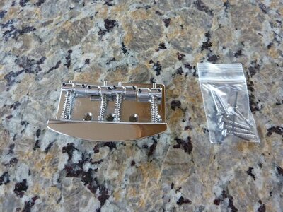 HipShot 4 String Vintage bass Bridge Polished Stainless .750 19mm