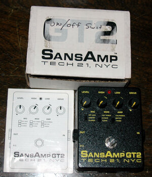 Tech21 SansAmp GT2 tube emulator pedal