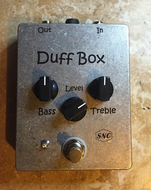 Duff Box - 2 band EQ preamp with volume boost and true bypass