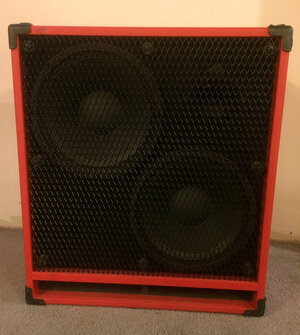 Avatar B212 2x12" Bass Cabinet Red Tolex.