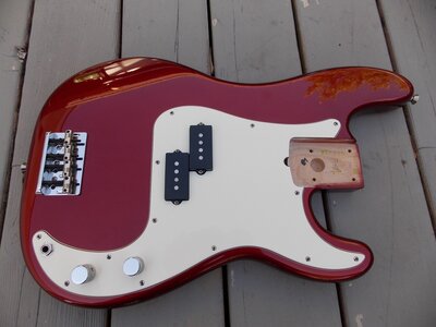 2010 USA Fender Precision Standard Body (Loaded) Candy Cola Red