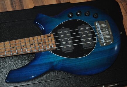 2014 Music Man Bongo 5 HH Limited Edition Neptune Blue PDN