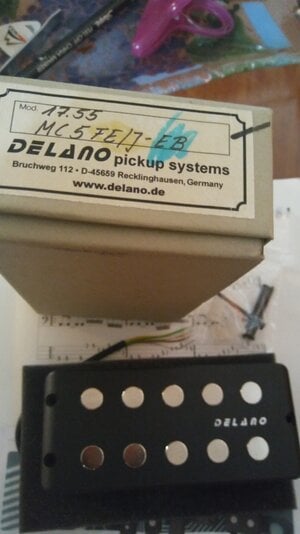 Delano MM pickup MC5FE/J EB 5 String Ceramic Quad Coil