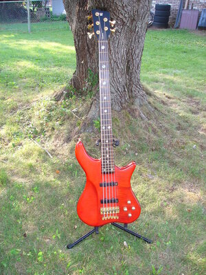 2011 Warwick Katana NT-5 in Red - Aguilar OBP-3!