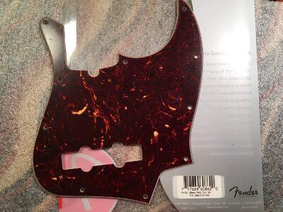 Fender Jazz 4 string Tort pickguard