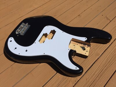 SX Precision Bass Body, bridge & pickguard NOW $45 (black)