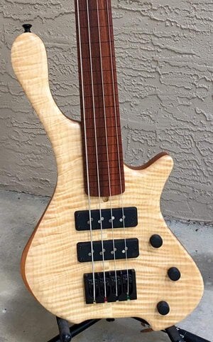 Tom Clement #396 with fretted and fretless necks