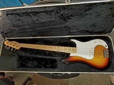 PRICE DROP! 1984-85 MIJ FENDER SQUIER BULLET BASS with USA FENDER HSC