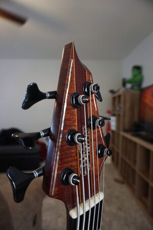 Warrior Dran Michael Custom Neck Thru 6 string Bass early 2000's