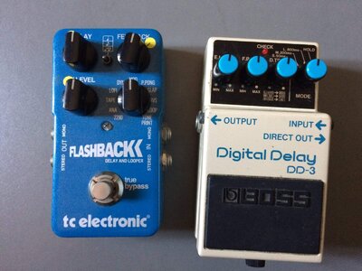 TC Electronics Flashback and Boss Digital Delay DD-3