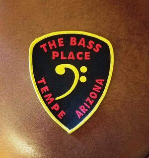 Bass Place Embroidered Patch