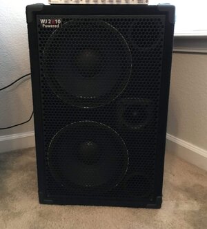 Wayne Jones Audio powered 2x10  and preamp (like new)