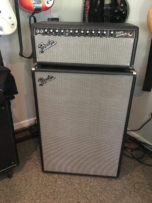 Fender 300 watt Super Bassman with neo 610 cab