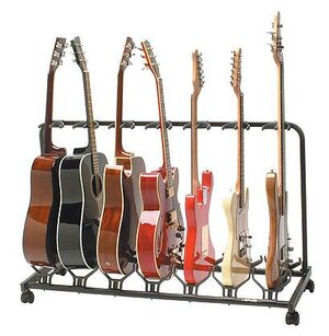 QUIK LOK 7 Guitar Stand with locking Swivel Casters GS-471 Pick up only in Oregon