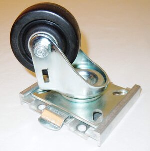 Speaker Cab Quick Release Base Plate Swivel Casters 3" - Set of 4