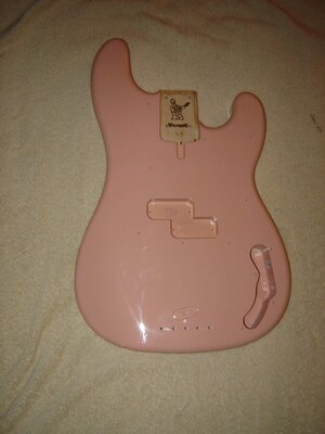 Shell Pink P-Bass body