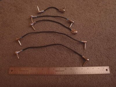 FS: 5 - patch cables with GLS pancake plugs and Mogami cable