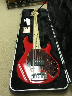 Final Price Drop: 2017 Ernie Ball Music Man Stingray 5 Chili Red EBMM