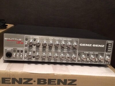 Genz Benz Shuttle Max 12.2 with footswitch and rack ears