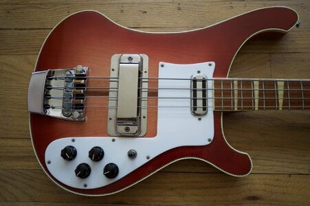 Beautiful 1973 Rickenbacker 4001 Fireglo CB Binding Toaster