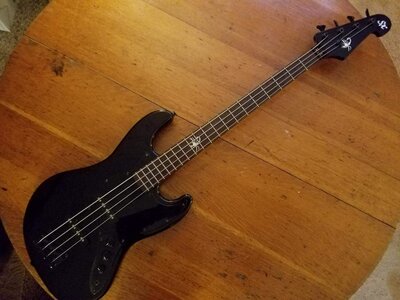 'SX*All Black "Scorpion"Jazz Bass, Get This Cool Bass $225.00  + $37.50 Ship