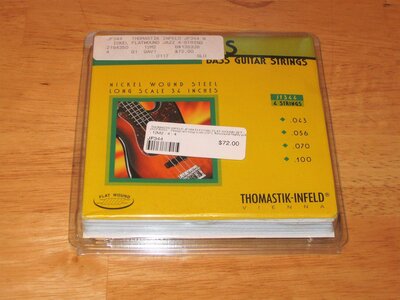 Thomastik-Infeld JF344 Strings: Jazz Flat Wounds 4-String Long Scale Set