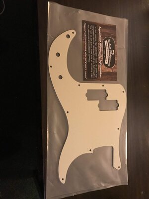 2 Precision bass pickguards (WD Classic 50s, Allparts MIM)