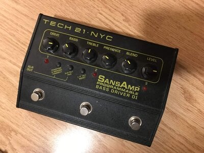 Tech 21 SansAmp Programmable Bass Driver DI