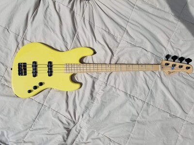 Funk Guitars usa J Jazz bass guitar with DiMarzio pickups