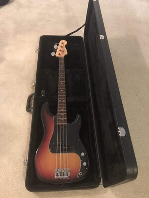 2008 MIA P-Bass w/TI Jazz Flats + 2 extra pick guards