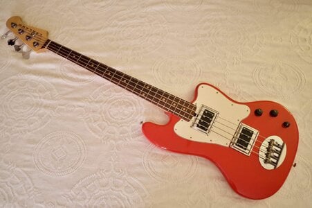 US Lakland Decade Darkstar Pickups Fiesta Red Nice