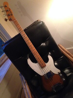 FENDER BASS w/ 1967 TELECASTER BASS NECK