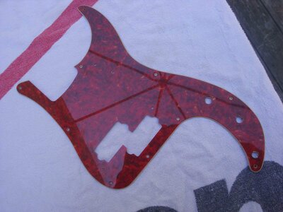 WD 10-Hole Red Tort Pickguard for Fender 50's Classic Series & RW Precision (now $30!)