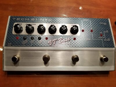 Tech 21 NYC VT Bass Deluxe - great analog preamp/DI with presets and large feature set