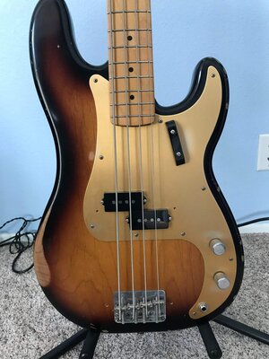 Fender Road Worn 50s Precision Sunburst/Maple