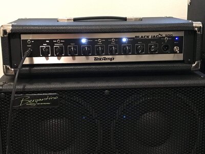 TecAmp (Germany) Black Jag 500 in Tolex rack case