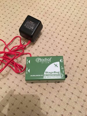 Radial stage bug 48ub (Phantom Power DI with instrument output)