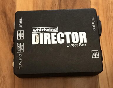 Whirlwind Director Passive DI box w/30db Pad